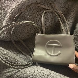 Small Grey Telfar Shopping tote